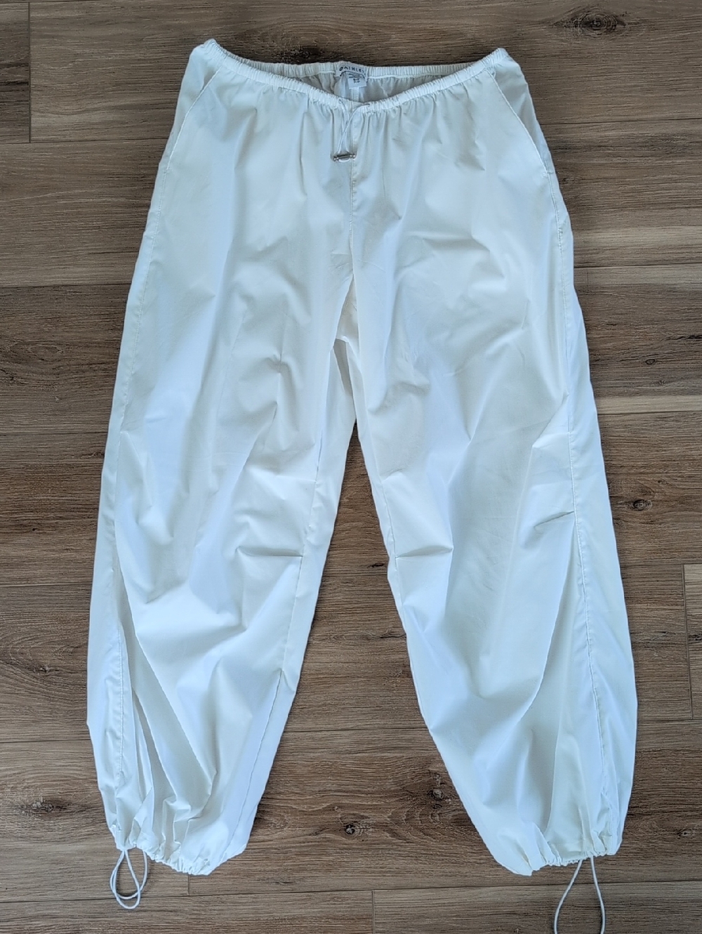 Athleta White Elastic Waist Jogger Pants